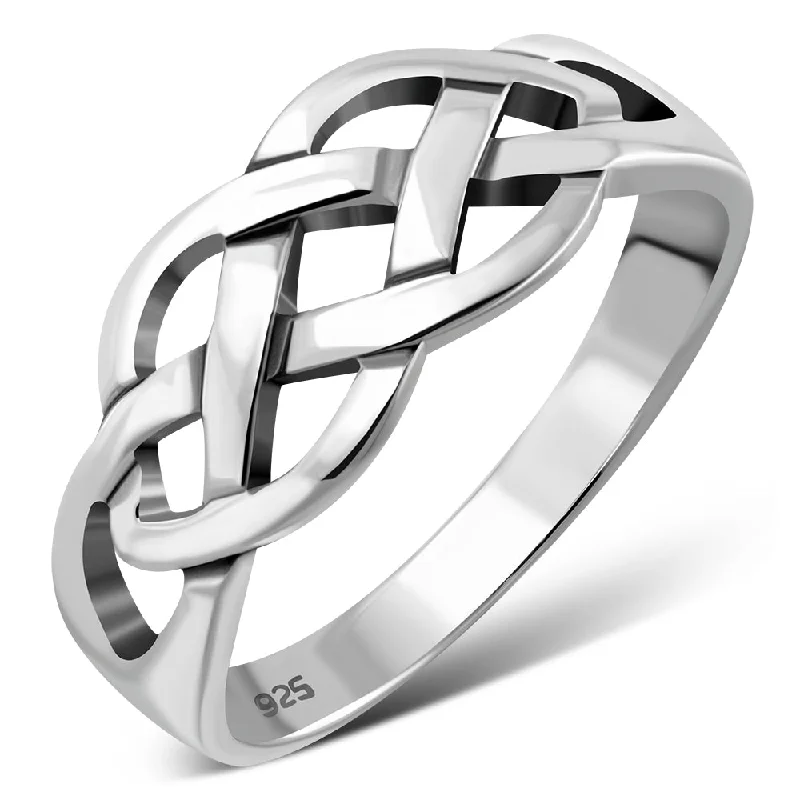 Plain Celtic Knot Silver Ring