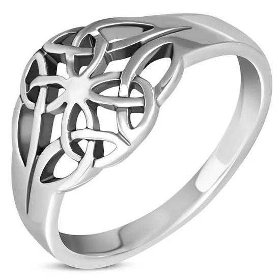 Plain Sterling Silver Celtic Knot Ring