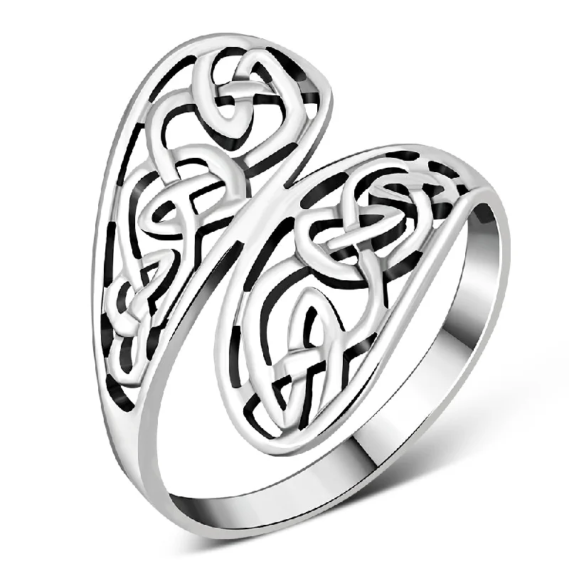 Celtic Knot Plain Silver Ring