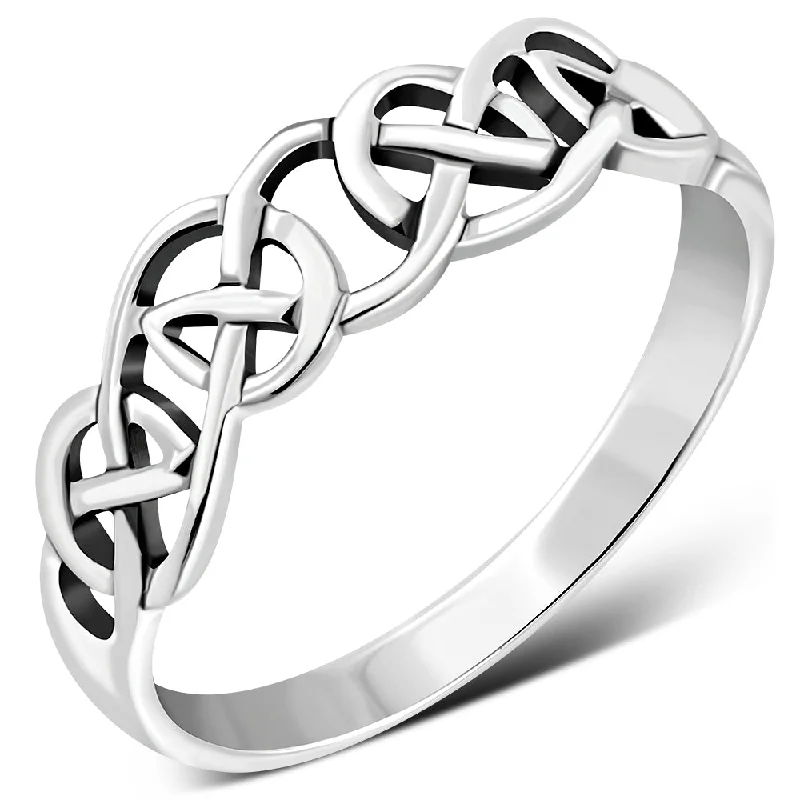 Celtic Knot Plain Silver Ring