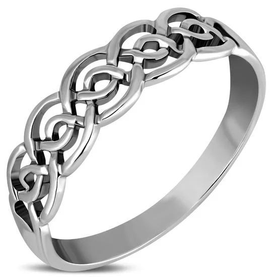 Plain Sterling Silver Celtic Knot Ring