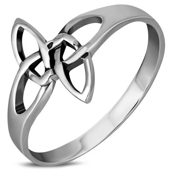 Celtic Knot Plain Solid Silver Ring