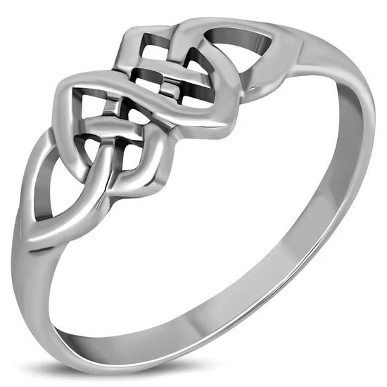 Plain Celtic Knot Sterling Silver Ring