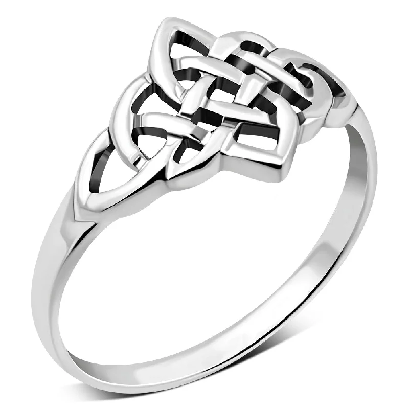 Plain Celtic Knot Silver Ring