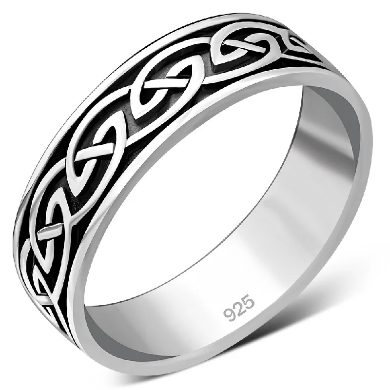 Celtic Band Silver Ring