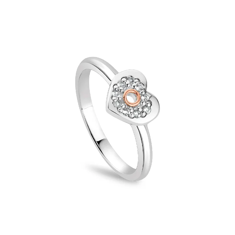 Cariad® Sparkle Silver Ring