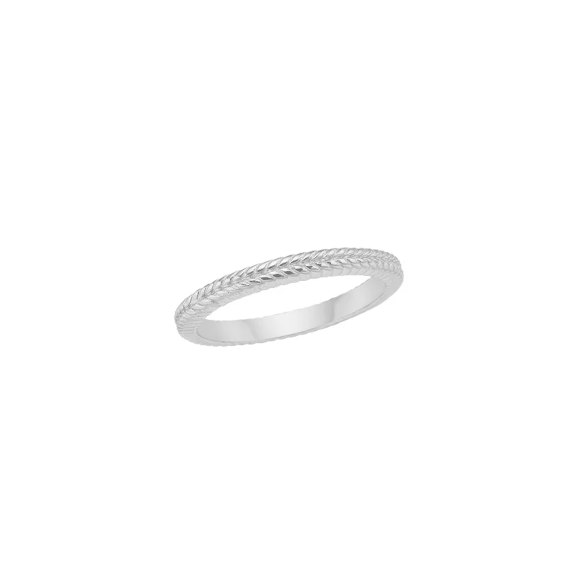 Simple Silver Ring w. Texture