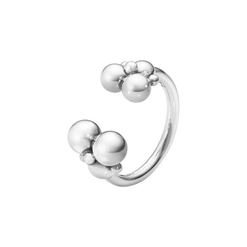 Moonlight Grapes open Silver Ring