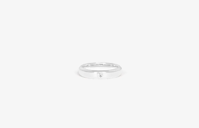 IX Evig Silver Ring w. Zirconia