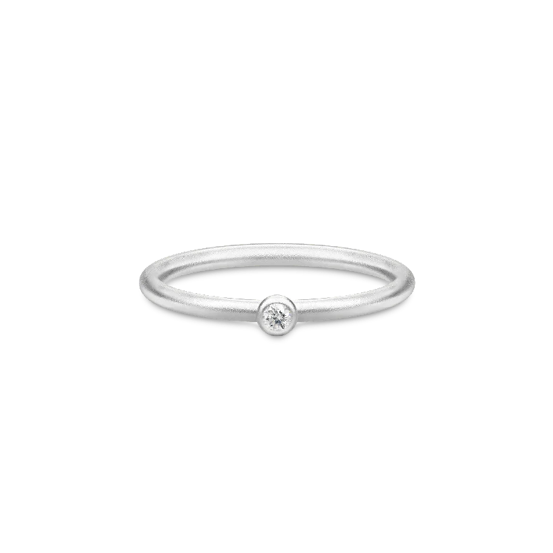 Finesse Clear Silver Ring w. Zirconia