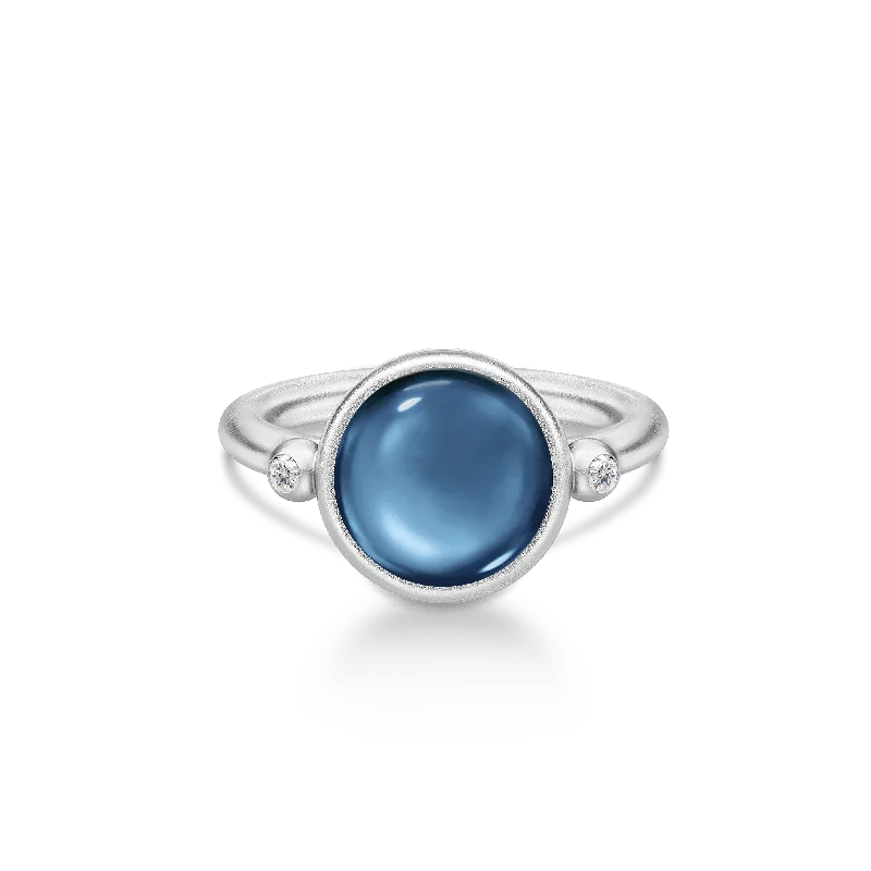 Prime Silver Ring w. Blue Sapphire