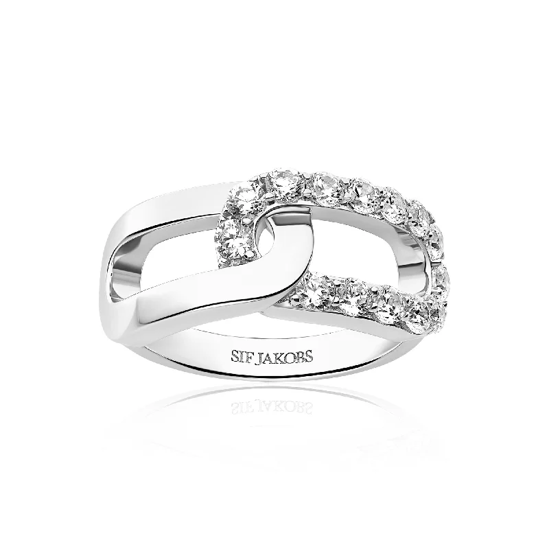 Capizzi Due Silver Ring w. Zirconia