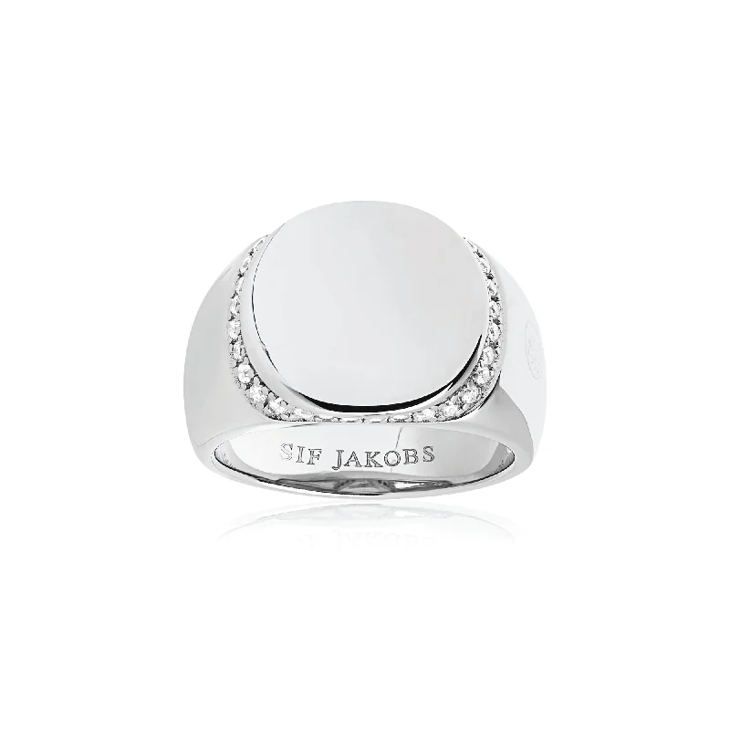 Follina Silver Ring w. White Zirconias