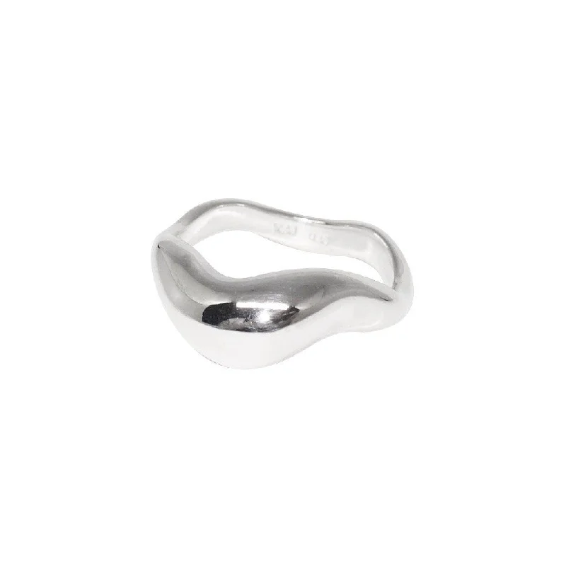 Moonlit Gamma Silver Ring