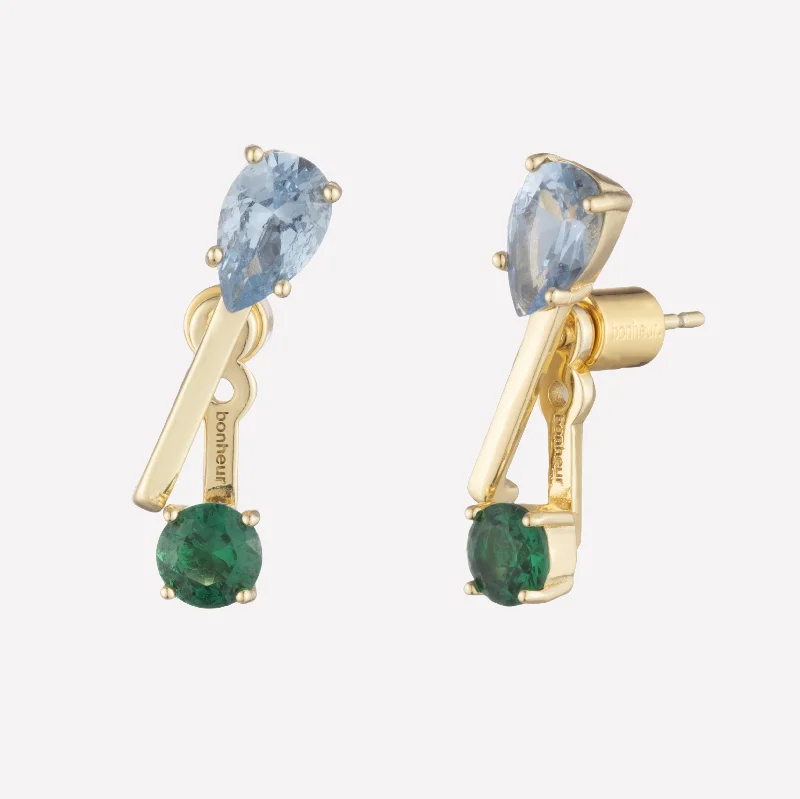 Felicity Crystal Ear Jacket Earrings