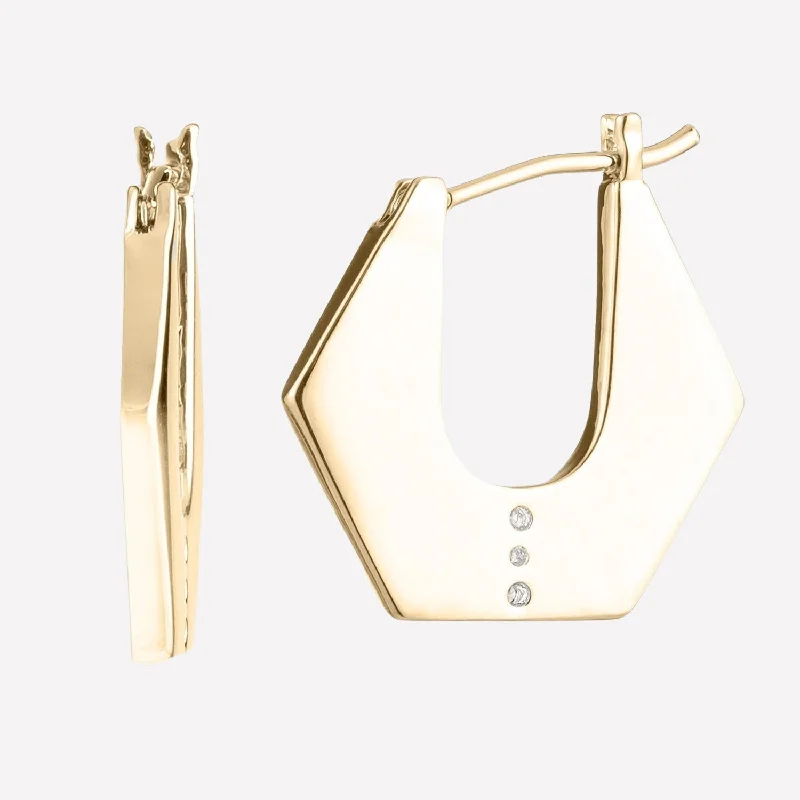 Mireille Flat Hoop Earrings