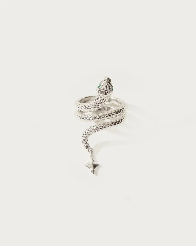 Snake Ring in Silver