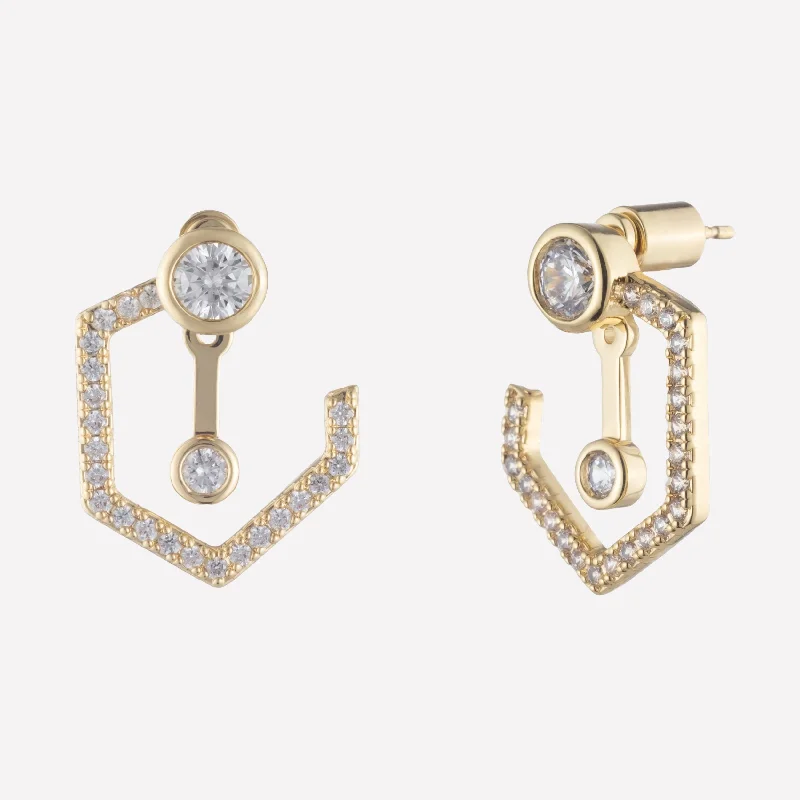 Spencer Front and Back Earrings