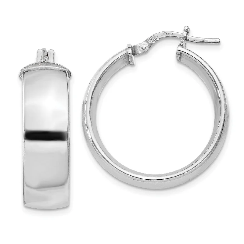 Sterling Silver 26MM Hoop Earrings