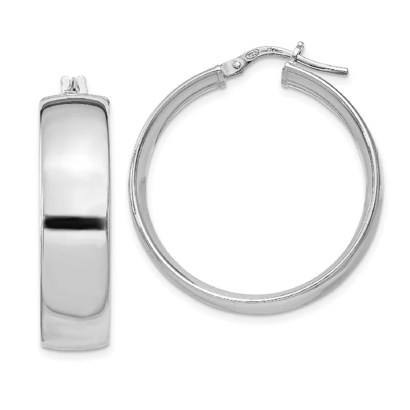 Sterling Silver 31MM Hoop Earrings