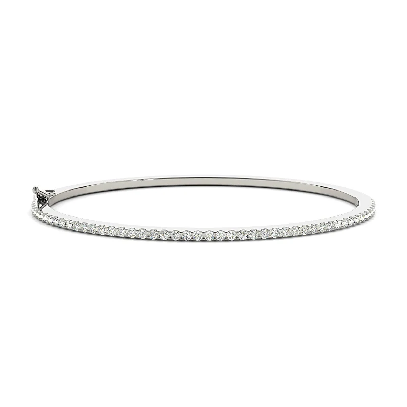 0.85 ctw Round Diamond Classic Bangle Bracelet