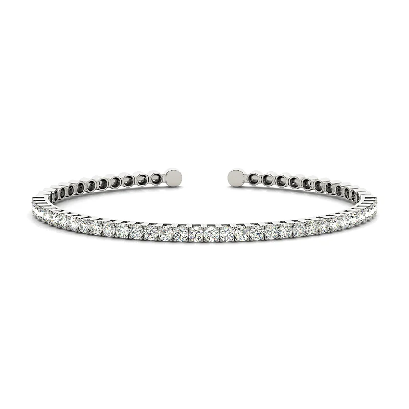 2.0 ctw Round Diamond Bangle Bracelet