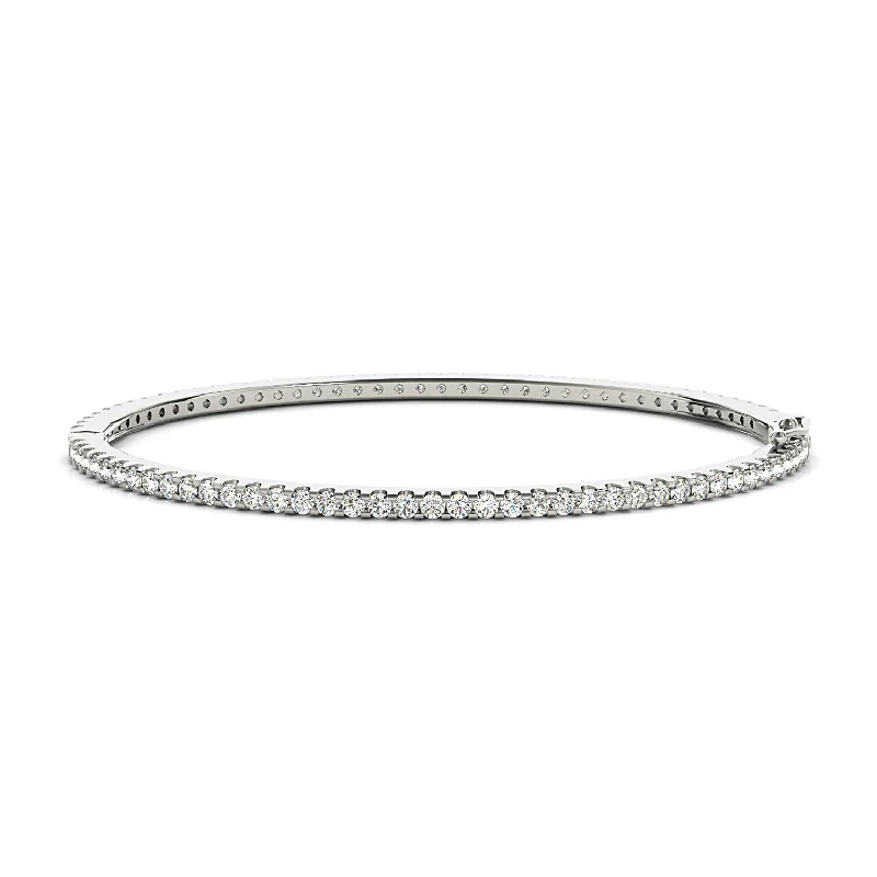 2.35 ctw Diamond Eternity Bangle Bracelet U Prong Set