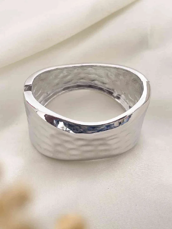 Bulky Wide Hinged Bangle Bracelet