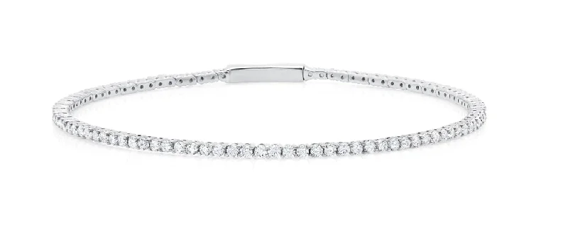 Flex CZ Tennis Bangle Bracelet