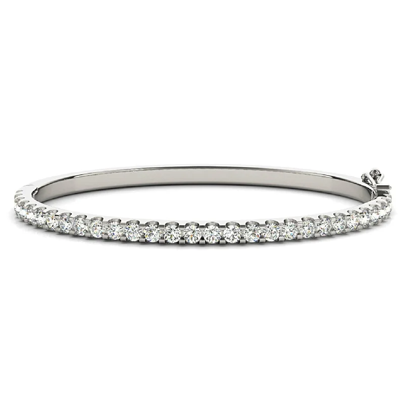 Half Way 2.75 ctw Diamond Bangle Bracelet U Prong Set