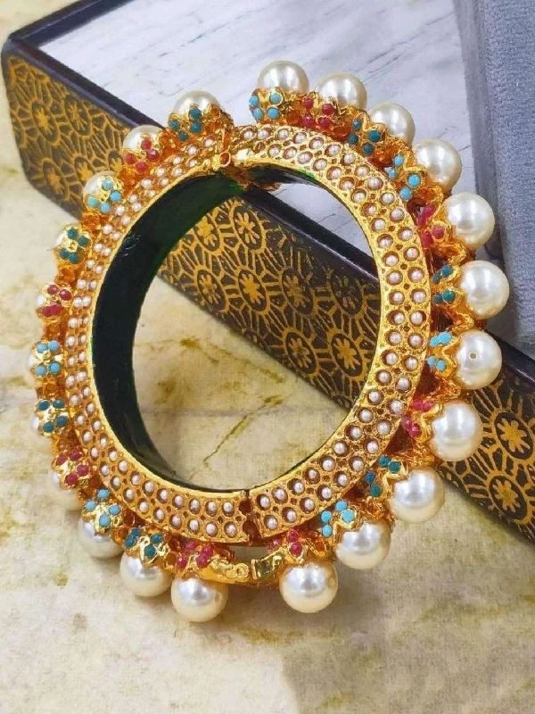 Meenakari Bangle White