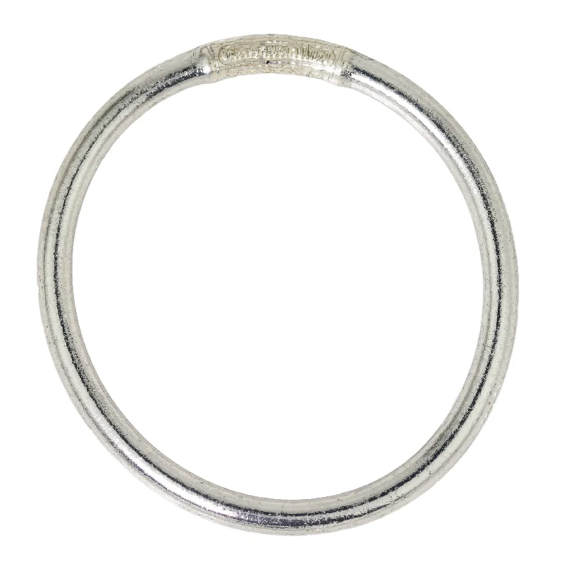 Silver Love & Luck Mantra Bangle