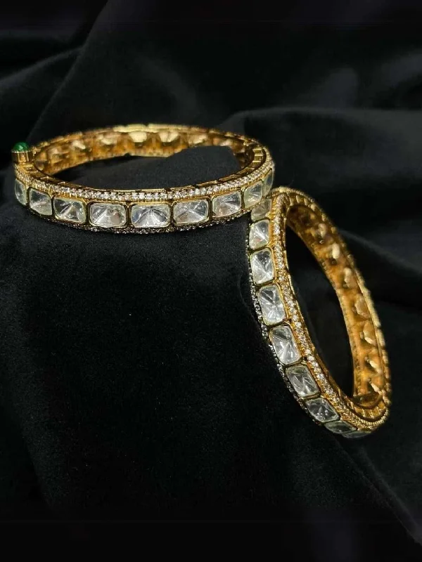 Square Kundan Bangle