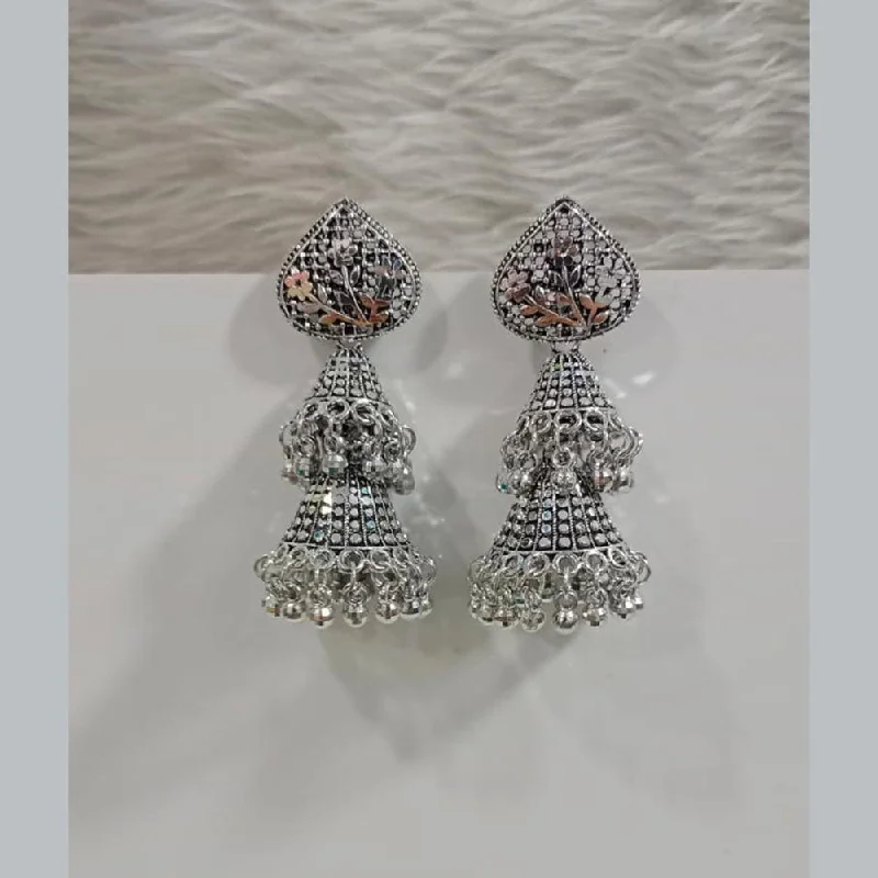 Pooja Bangles Oxidised Plated Dangler Earrings