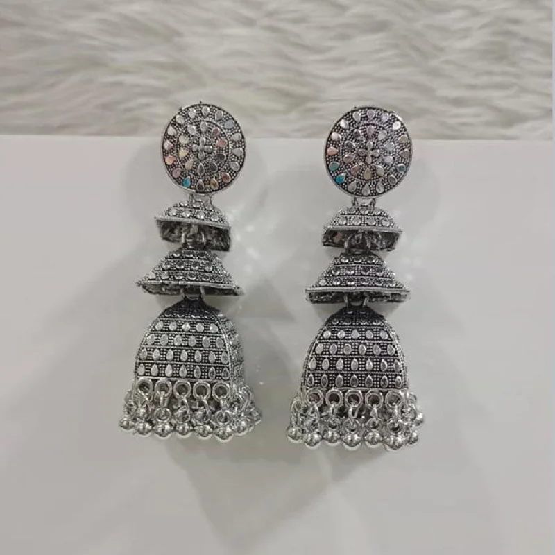 Pooja Bangles Oxidised Plated Dangler Earrings