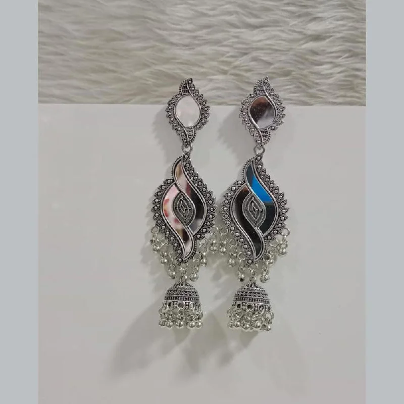 Pooja Bangles Oxidised Plated Dangler Earrings